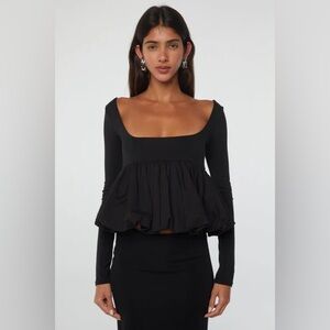 Fore bubble long sleeve top , sz small